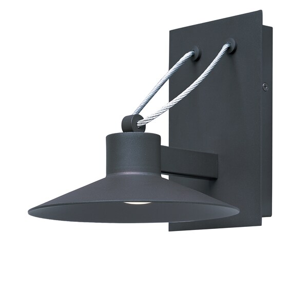 Maxim Civic 1-Light 7.75" Wide Architectural Bronze Outdoor Wall Sconce 54361FTABZ